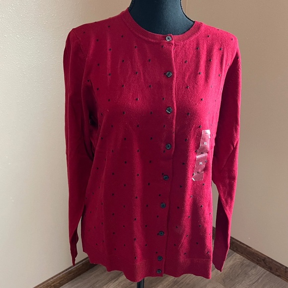 KAREN SCOTT Jersey Cardigan NWT (Size XLarge) - Picture 2 of 11